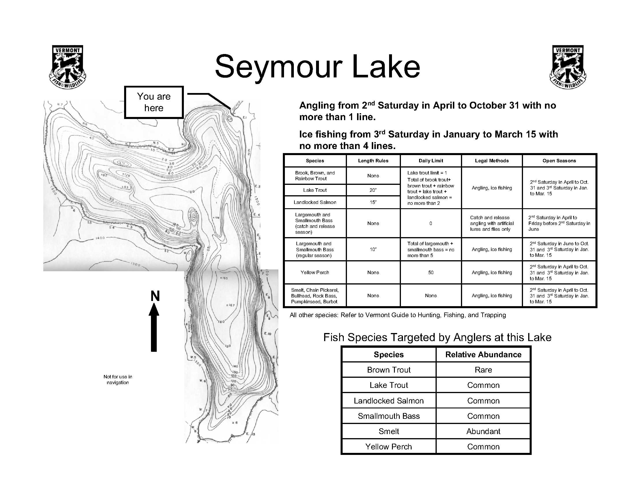 Seymour Lake Fish and Wildlife