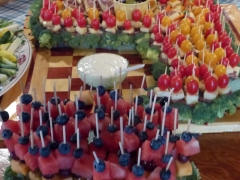 SLA social appetizers shaped like Seymour and Echo by Candy Moot.JPG