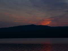 reflected sunset